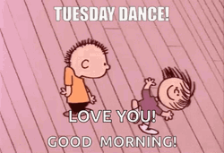 Funny Happy Tuesday Charlie Brown Dancing GIF