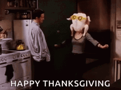 Funny Happy Turkey Day GIF