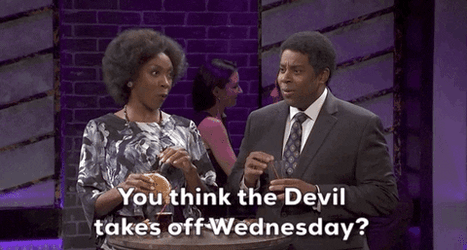 Funny Happy Wednesday Devil Day Off GIF