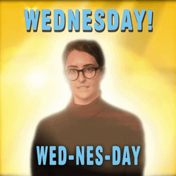 Funny Happy Wednesday Glowing Lady GIF