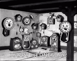 Funny Happy Wednesday House Of Clocks GIF