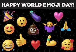 Funny Happy World Emoji Day GIF