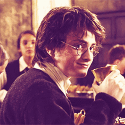 Funny Harry Potter Spit His Drink GIF