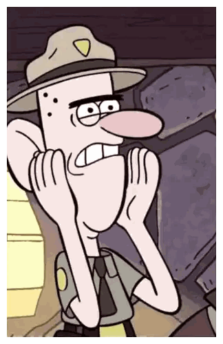 Funny Hat And Tie Character Sticker