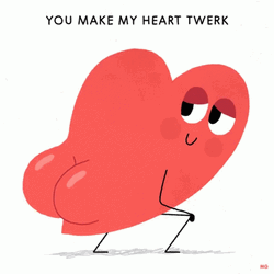 Funny Heart Twerking On Valentines Day GIF