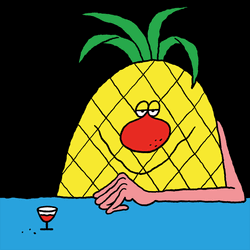 Funny Hello Pineapple Fingers Wave GIF