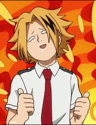 Funny Hero Academia Denki Thumbs Up GIF