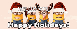 Funny Holiday Greetings From Minions GIF