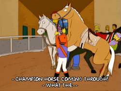 Funny Horse Homer Simpson GIF
