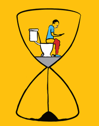 Funny Hourglass Poop Meme GIF