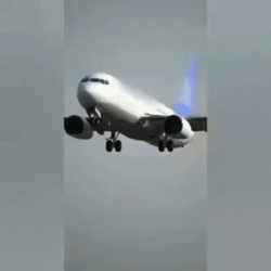 Funny How Plane Suddenly Grow Its Feet GIF