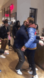 Funny Hug Then Lifting GIF