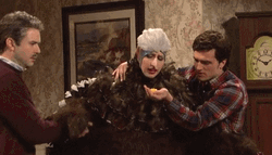 Funny Human Costumed Turkey Gobble GIF