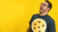 Funny Hungry Cookie Going To Lunch GIF