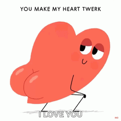 Funny I Love You Heart Twerking GIF