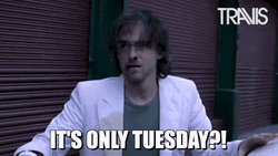 Funny It's Only Tuesday Travis Bruised Face GIF