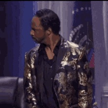 Funny Katt Williams Looking Around GIF