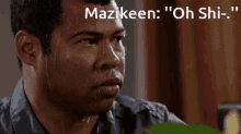 Funny Key And Peele Sweating Oh Shit GIF