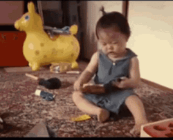 Funny Kid Broke Passing Out GIF