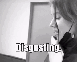 Funny Lady Disgusting GIF