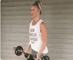 Funny Lady Drunk Working Out GIF