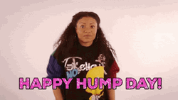 Funny Lady Hump Day Pose GIF