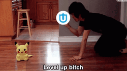 Funny Level Up Pikachu Toy GIF