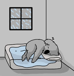 Funny Little Panda Knocked Out Goodnight GIF
