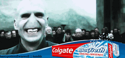 Funny Lord Voldemort Colgate Meme GIF