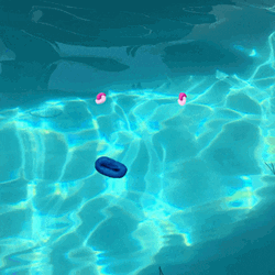 Funny Love Reaction In The Pool GIF