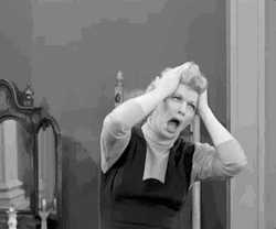 Funny Lucille Ball Headache GIF