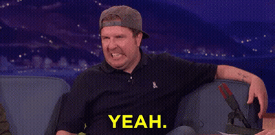 Funny Man On Couch With Microphone Saying Yeah GIF
