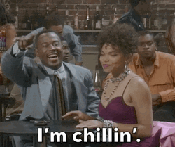 Funny Martin Laurence Im Chill Chillin GIF