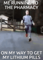 Funny Memes Lithium Running  GIF