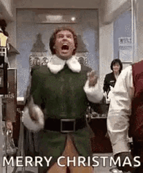 Funny Merry Christmas Frantic Will Ferrell GIF