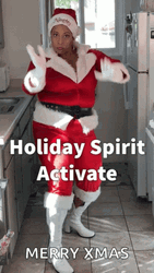 Funny Merry Christmas Sassy Lady Santa GIF