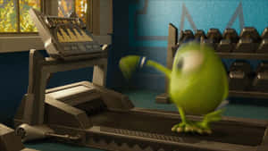 Funny Mike Wazowski Treadmill Monsters University GIF