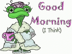 Funny Morning Turtle Coffee GIF