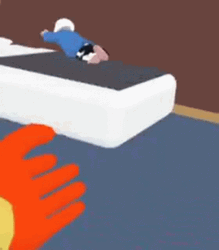 Funny Moving Skeleton On Bed GIF
