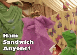 Funny Muppets Ham Sandwich GIF