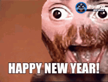 Funny New Year Hilarious Face Edit GIF