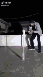 Funny New Year Man Flying With Fireworks GIF