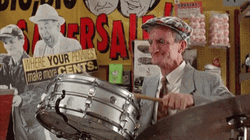 Funny Oldman Playing Rim Shot GIF