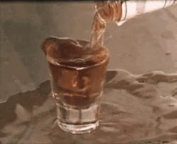 Funny Overflowing Beer Shot Glass GIF