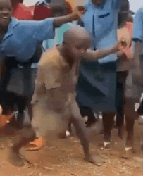 Funny Party Dance African Kids GIF