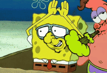 Funny Patrick Star Spongebob Rainbow Hands