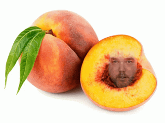 Funny Peach Head Face App GIF