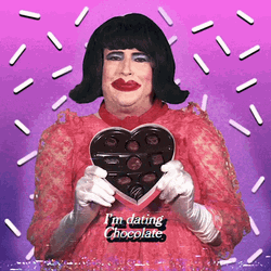 Funny Person Dating Chocolate Valentines Day GIF