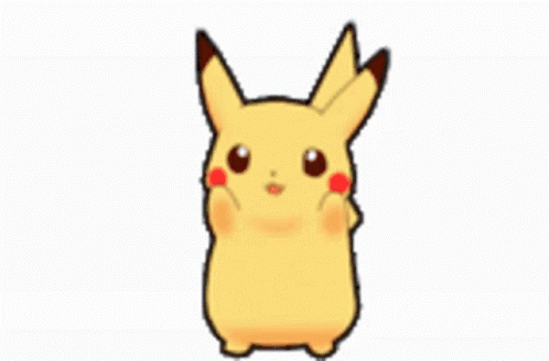 Funny Pikachu Standing GIF
