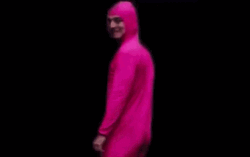 Funny Pink Guy Loop GIF